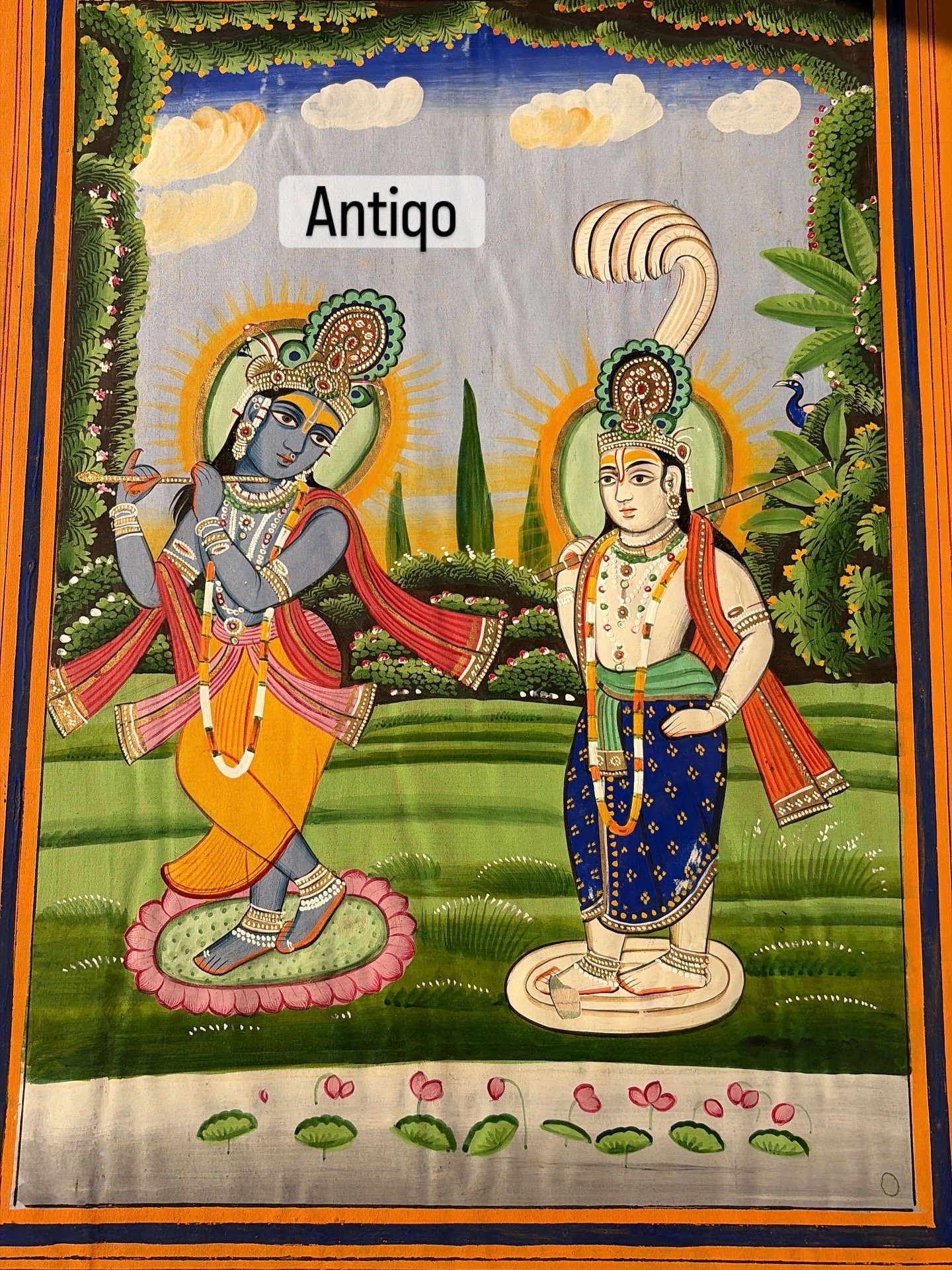 Pichwai Painting — Radha and Krishna
