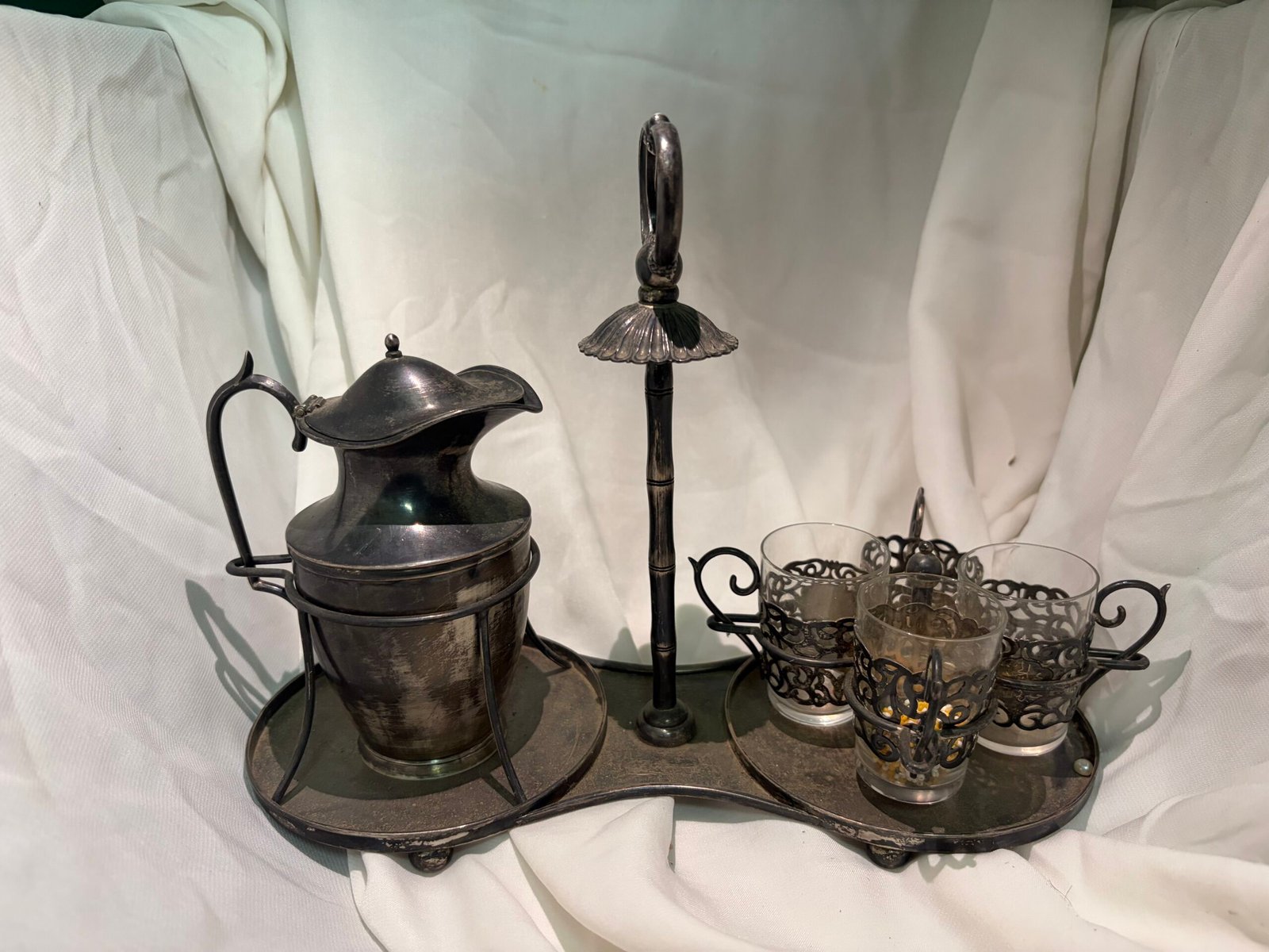 Victorian Silver-Plate Water Service, view 2