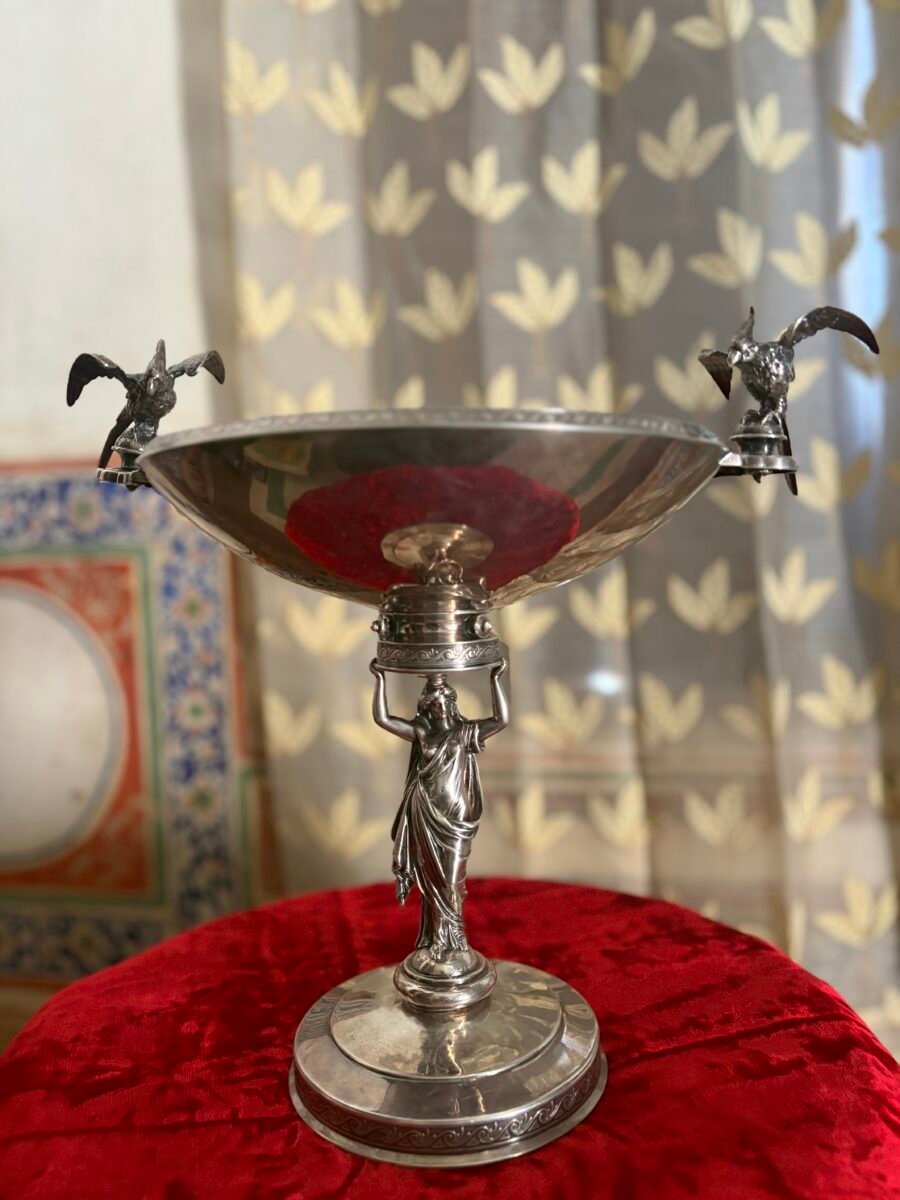 Gorham Sterling Figural Compote, 1904