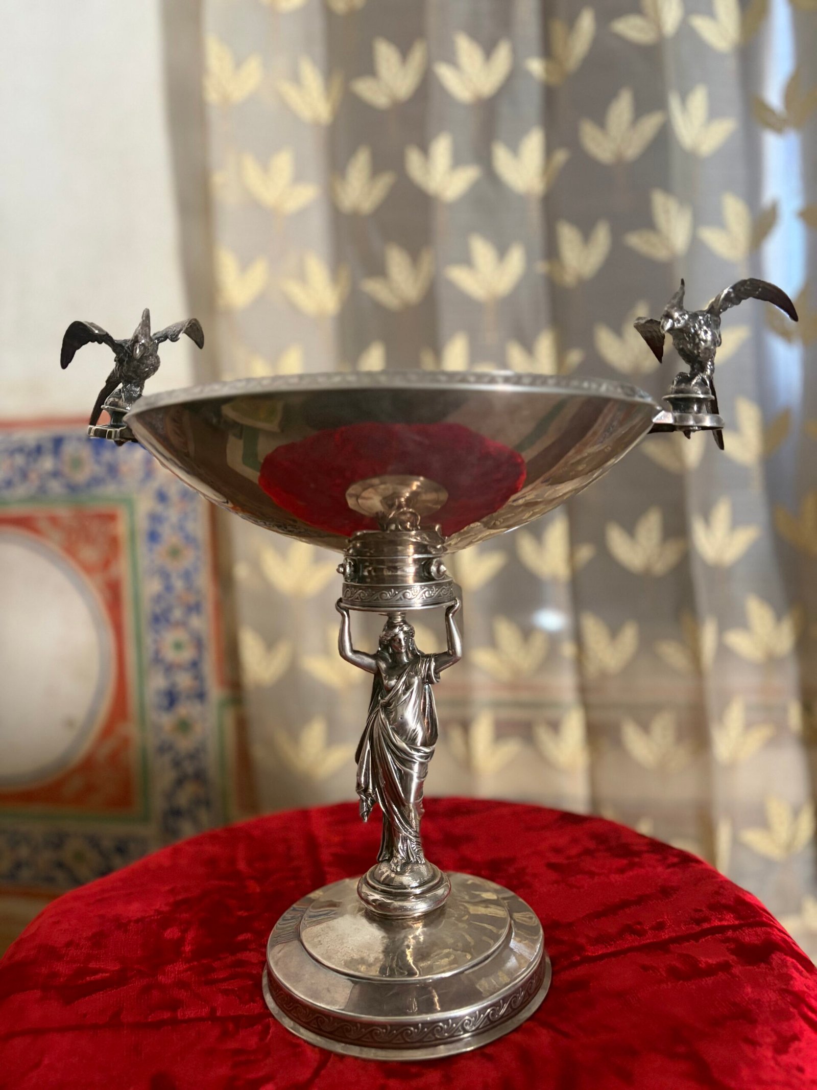Gorham Sterling Figural Compote, 1904