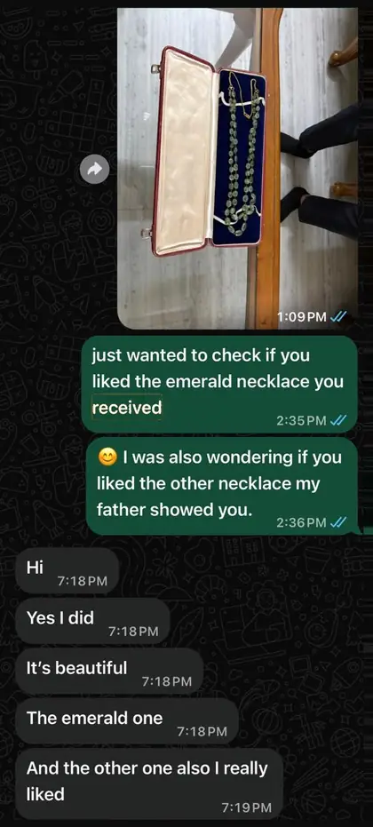 Photo and message shared by the customer